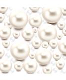 100pcs Floating Pearls Beads & 500pcs Water Gels | Creamy White Vase Fillers for Home, Weddings & Parties - Buy Online on GoSupps.com