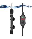 Yukihalu Mini Aquarium Heater 25W-200W with Thermometer & Temperature Controller - Ideal for 1-150L Aquariums - Buy Online on GoSupps.com