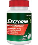 SCS Excedrin Migraine Tablets | 300 ct | Fast Migraine Relief - Buy Online on GoSupps.com