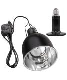 Buy Aiicioo Reptil 5.5 Aluminum Reflective Dome with E27 Ceramic 100W Lamp - Perfect for Reptile Heating & Lighting | International Shipping Available - Buy Online on GoSupps.com