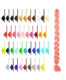 Mybraids 1-Colored Premium 2m Braid Hair for Rasta Braids Dreads Crochet Twists & Cornrows - Kunsthaar Extensions in 17-Y Altrosa - Buy Online on GoSupps.com