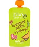Ella's Kitchen Mangoes/ Pears and Papayas 120 g (Pack of 7) (Organic) Mangoes Pears and Papayas 120 g (Pack of 7) - Buy Online on GoSupps.com