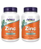 Now Foods Zinc 50mg 250 Tablets - Pack of 2 - Buy Online on GoSupps.com