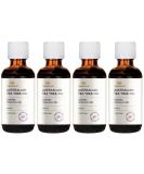 Swanson Tea Tree Oil 2 fl oz (4 Pack) - Pure & Natural Essential Oil for Skin & Hair Care - Shop Internationally - Buy Online on GoSupps.com