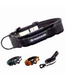 Teamwalk Premium Dog Collar - Magnetic Handle Light Strip Air Tag Bag Adjustable Fit Soft Upholstery Robust Buckle - Size M (4cm) - Black - Buy Online on GoSupps.com