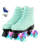 XUDREZ Shiny Double Row Roller Skates for Women and Men with Flash Wheels - Women's 10.5/Men's 9 - Buy Online on GoSupps.com