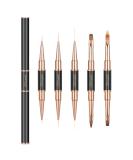 Double-Ended Acrylic Nail Art Brushes Set - Etercycle Gel Polish Design Pen Painting Tools for Salon Quality Manicures at Home - Buy Online on GoSupps.com
