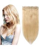 Shop SEGO Clip In Hair Extensions - 100% Remy Human Hair Midblond #24 14 (35cm) - 45g Tress of 5 Clips for Perfect Hair Compression | International Shipping Available - Buy Online on GoSupps.com