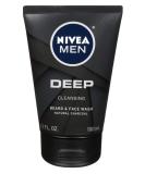 Nivea Men Deep Cleansing Beard and Face Wash 3.3oz (100ml) - Pack of 2 - Buy Online on GoSupps.com