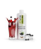 Asvita Beverage Concentrate Fresh Mix 1:80 - Sugar-Free Black Grape Syrup 1 Liter Bottle 26 Delicious Servings - Ideal for International Shipping - Buy Online on GoSupps.com