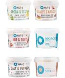 Cornish Sea Salt Pinch Pots Hamper (6 x Assorted Flavours) - Buy Online on GoSupps.com