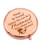 Mermaid Compact Makeup Mirror - Inspirational Gift for Girls, Sister, Daughter, Niece - Encouragement Birthday, Christmas, Graduation - Buy Online on GoSupps.com