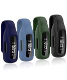 Huadea 4-Pack Clip Case Compatible with Fitbit Inspire 2/Fitbit Inspire 3  Soft Silicone Clip Clasp Accessory Replacement for Fitbit Inspire 2/Inspire 3 (Black/Amy Green/Navy/Slate) - Buy Online on GoSupps.com