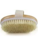 Boolavard Dry Skin Body Brush - Natural Bristle for Exfoliation, Cellulite Treatment, and Lymphatic Function Improvement - Buy Online on GoSupps.com