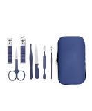 Ikadiya Professional Manicure Set 7pcs - Travel Nail Clips Stainless Steel Pedicure Fashionable Blue Nail Clip Set - Buy Online on GoSupps.com