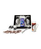 Romans gift gift set winter fruit tea: 7-part 2 tea brass 2 coasters and 2 drinking spoons and 1 cherry tea (50 g) in gift box with decorative material approx. 27 x 22 x 7 cm - Buy Online on GoSupps.com