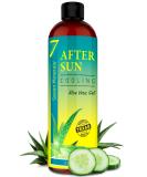 Texas Aloe Vera Cooling After Sun Gel with Cucumber & Vitamin E - Instant Sunburn Relief for Skin & Face (12 Fl Oz) - Buy Online on GoSupps.com