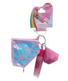 JoJo Siwa Diamond Lip Keychain Gloss & Coin Purse - Pink/Blue - One Size - Buy Online on GoSupps.com