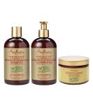 SheaMoisture Hydrate & Replenish Kit: Shampoo, Conditioner, & Hair Masque for Curly Hair - Manuka Honey & Marfura Oil - Deep Conditioning Treatment - 3 Count - Buy Online on GoSupps.com
