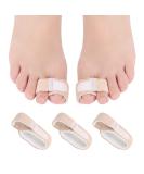 3Pcs Reusable Hammer Toe Straightener Kit - Toe Bandage, Separators, Splint | Toe Cushioned Bandages for Bent, Overlapping, and Broken Toes - Buy Online on GoSupps.com