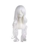 MapofBeauty 28/70cm Charming Women's Long Curly Full Hair Wig (White) - Buy Online on GoSupps.com