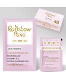 RainbowPana Feminine Wipes - 40 Count | Flushable & Travel Wipes for Women | pH Balanced Aloe & Vitamin E | On-the-Go Pre/Post-Intimacy Cleansing - Buy Online on GoSupps.com