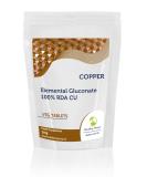 Copper 1mg 120 Tablets - LetterBox Friendly UK Fast Delivery -Elemental Gluconate CU 100% RDA - Buy Online on GoSupps.com