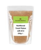 Manor Springs Nutritional Yeast Flakes 250g - Vegan Non-GMO with B12 - Buy Online on GoSupps.com