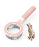 Zewze Long-Haired Dog Brush - Stainless Steel Pet Ridge Comb for Removing Knots & Grooming - Ideal for Dogs - Pink - Buy Online on GoSupps.com