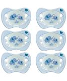 NIP Silicone Pacifier Set 0-6 Months | Size 1 | Includes 6 Protective Covers | Luminous & Jaw-Friendly | Made in Germany | Shop Now! - Buy Online on GoSupps.com