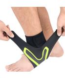 Coogime Plantar Fasciitis Foot Wraps & Flexible Ankle Brace - Breathable Support for Football - Green L (EU: 42-45) - Buy Online on GoSupps.com