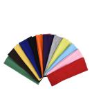 12 Pack Stretchy Elastic Yoga Headbands for Teens Girls & Women - Cotton Hairbands in Mixed Colors | International Shipping Available - Buy Online on GoSupps.com