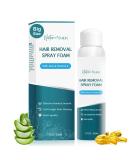Hair Removal Spray Foam - 7.17 oz (212ml) - Nature Nation Hair Removal Cream - Bigger Size & Newest Formula with Aloe Vera & Vitamin E - Effective, Painless, Flawless, Smooth Depilatory Cream for Women and Men - Buy Online on GoSupps.com