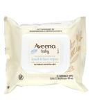 Aveeno Baby Hand & Face Wipes - 25 Disposable Wipes for Gentle Cleansing - Buy Online on GoSupps.com