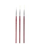3 Pcs Nail Art Liner Brushes Set - UV Gel & Acrylic Painting Tools for DIY Manicure - Perfect Striping Brush Pen for Nail Art - Buy Online on GoSupps.com