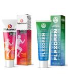 Flekosteel Warming Body Balm 2 x (1.7 oz / 50 ml) + 2 TUBE Flexoren | Original Russian Product with Hologram | Fresh Stock - Buy Online on GoSupps.com
