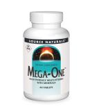 Source Naturals Mega-One No Iron - 60 Tablets | Essential Multivitamin for Optimal Health - Buy Online on GoSupps.com