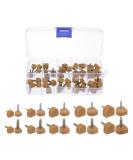 HARFINGTON High Heel Replacement Tips Kit - 20 Pairs U Shaped Protectors for 8-12mm Heels - Durable Beige Cap Dowels for Shoe Repair - Buy Online on GoSupps.com
