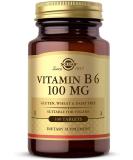 Solgar Vitamin B6 100 mg Tablets - Energy Metabolism & Heart Health Support - B Complex Supplement - Vegan & Gluten Free - 100 Servings - Buy Online on GoSupps.com