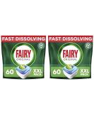 Fairy All-In-1 Dishwasher Tablets 60 Capsules Original Effective Even On Dried-On Grease (Pack of 2) - Buy Online on GoSupps.com
