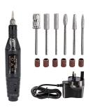 LiuAn Electric Nail Drill Kit - Adjustable Speed Portable Manicure Pedicure Tool with 6 Bits for Acrylic and Gel Nails - Buy Online on GoSupps.com