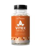 Eu Natural Vitex 400mg - Pure Chasteberry for PMS Support & Hormone Balance - 60 Capsules - Buy Online on GoSupps.com
