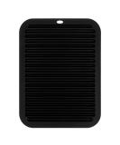 Large Heat-Resistant Styling Mat - 12x9 Silicone Flat Iron & Curling Iron Mat for Travel & Salon - Perfect for Hair Tools & Appliances Black - Buy Online on GoSupps.com