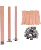 100pcs 0.5x5.9 Inch Wood Candle Wicks for Candles Making - Crackling Wooden Wicks - 50 Sets - Buy Online on GoSupps.com