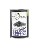 Mr Organic Beluga Lentils 400g - Non GMO, Preservative-Free, Vegan - Ideal for Home Cooking - Buy Online on GoSupps.com