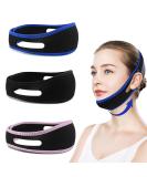 3PCS Anti-Snoring Chin Straps for Men and Women - Adjustable Comfortable Snore Reduction Devices for Better Sleep - Buy Online on GoSupps.com