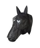 PFIFF 101013 Fly Mask Face Mask for Horses - Black-Grey Fly Protection for Ponies | Shop Internationally - Buy Online on GoSupps.com