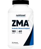 Nutricost ZMA Capsules - 180 Count  Non-GMO & Gluten Free Supplement - Buy Online on GoSupps.com
