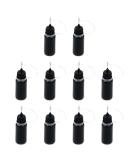 T Tulead Black Tip Applicator Metal Needle Plastic Bottle 10ml Precision Tip Applicator Bottles Pack of 10 Black 10ml - Buy Online on GoSupps.com