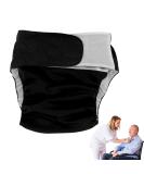 Buy Adjustable Adult Diapers | Washable Incontinence Pants for Seniors | Black Reusable Hygiene Solutions - Buy Online on GoSupps.com